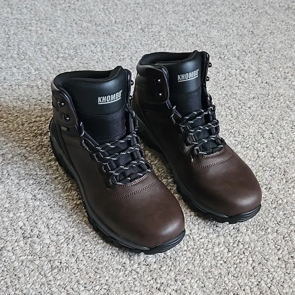 NWOB Khombu Faux Leather Top Tactical Boots.